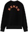 Lookbook KENZO Black Crewneck Sweatshirt with Letter Print Long Sleeves FD65SW1044MX-99J