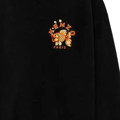 KENZO Black Crewneck Sweatshirt with Letter Print Long Sleeves FD65SW1044MX-99J Sizing KENZO Black Crewneck Sweatshirt with Letter Print Long Sleeves FD65SW1044MX-99J