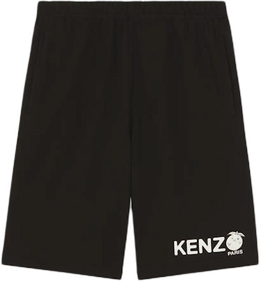 KENZO Black Elastic Waist Letter Print Casual Shorts. FE55PA8084MG-99J Order KENZO Black Elastic Waist Letter Print Casual Shorts. FE55PA8084MG-99J