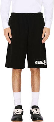 KENZO Black Elastic Waist Letter Print Casual Shorts. FE55PA8084MG-99J Purchase KENZO Black Elastic Waist Letter Print Casual Shorts. FE55PA8084MG-99J