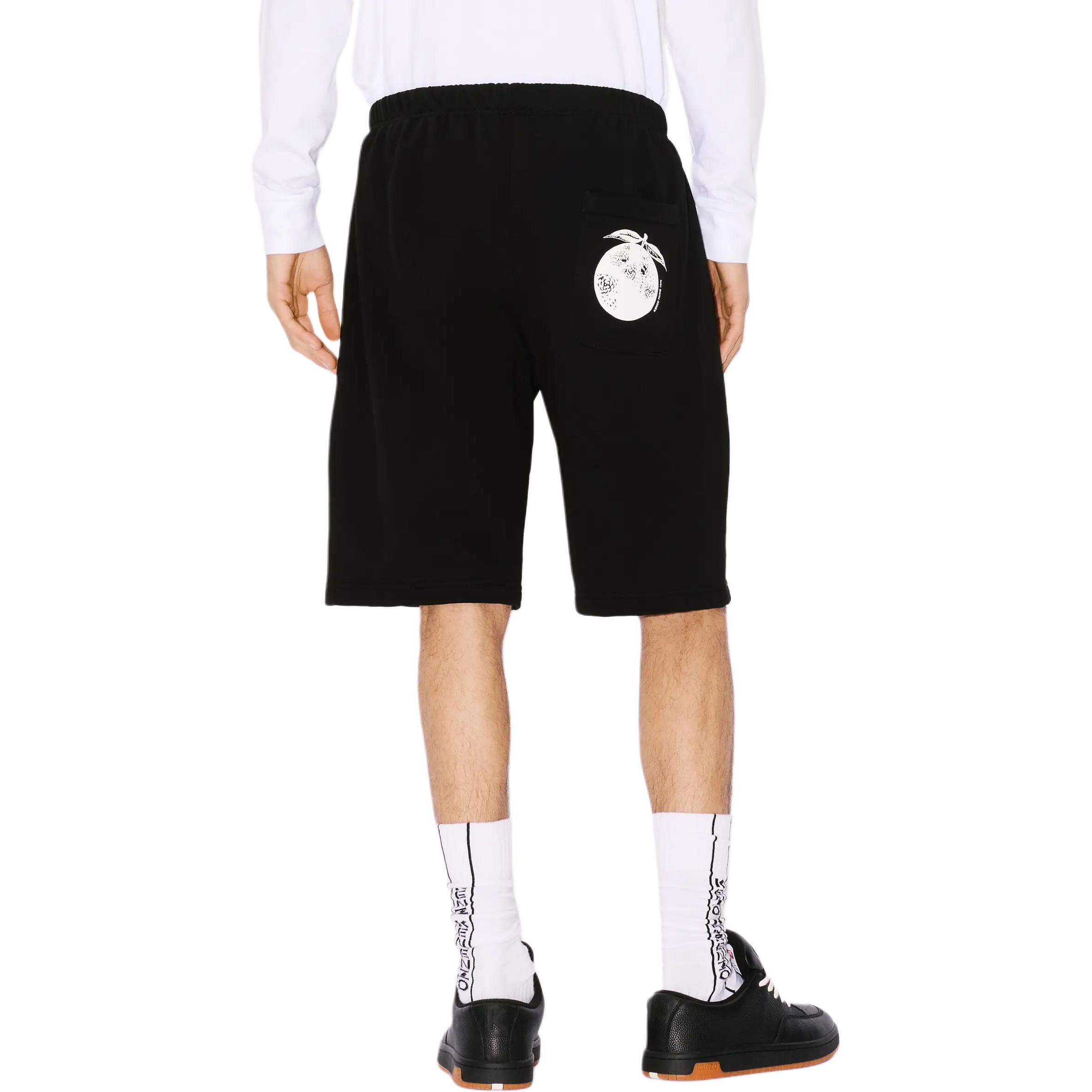 Details for KENZO  Black Elastic Waist Letter Print Casual Shorts. FE55PA8084MG-99J