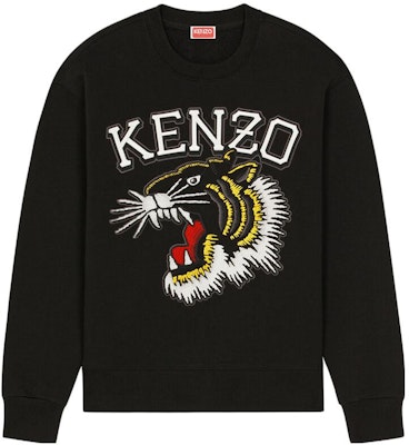 KENZO 黑色動物刺繡圓領長袖上衣 FD65SW0494MF-99J Buy KENZO 黑色動物刺繡圓領長袖上衣 FD65SW0494MF-99J