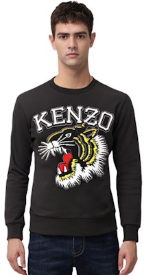 KENZO 黑色動物刺繡圓領長袖上衣 FD65SW0494MF-99J Details for KENZO 黑色動物刺繡圓領長袖上衣 FD65SW0494MF-99J