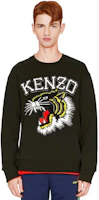 Sizing KENZO 黑色動物刺繡圓領長袖上衣 FD65SW0494MF-99J
