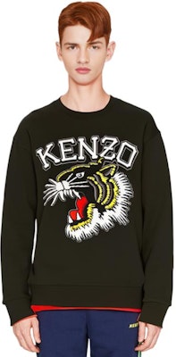 KENZO 黑色動物刺繡圓領長袖上衣 FD65SW0494MF-99J Sizing KENZO 黑色動物刺繡圓領長袖上衣 FD65SW0494MF-99J