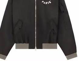 KENZO Jaket Bomber Hitam Bordir dengan Resleting dan Desain Grafis. FE55BL1279OC-99 Cheap KENZO Jaket Bomber Hitam Bordir dengan Resleting dan Desain Grafis. FE55BL1279OC-99