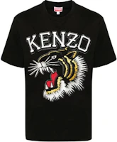 KENZO Black Embroidered Crew Neck T-Shirt FE55TS1874SG-99J KENZO Black Embroidered Crew Neck T-Shirt FE55TS1874SG-99J