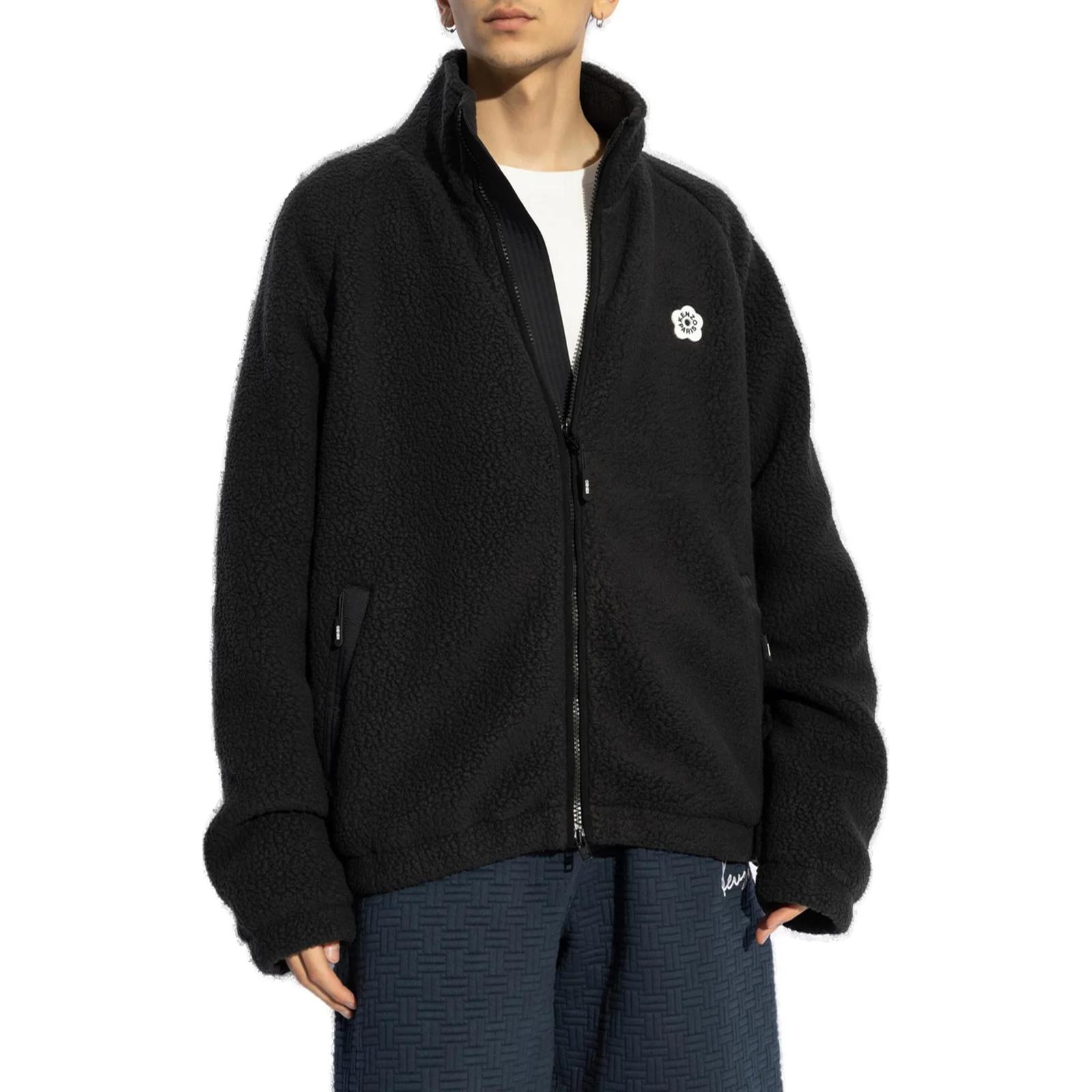 KENZO  Black Fleece Zip-Up High-Collar Jacket. FE65SW2114FC-99 圖 3