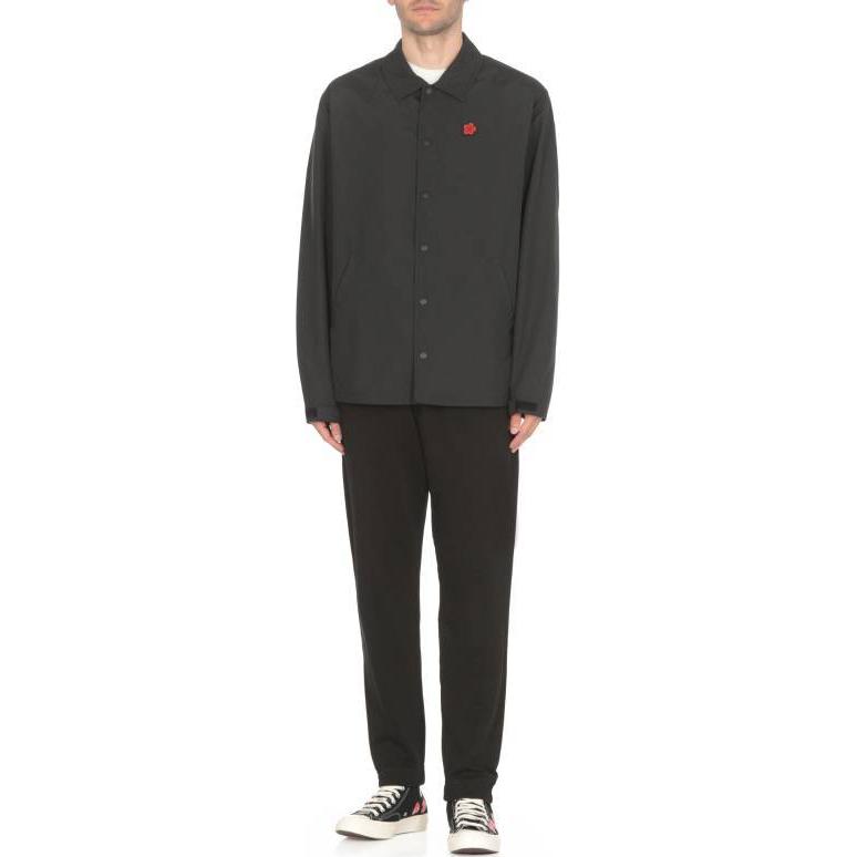 KENZO  Black Floral Patch Single-Breasted Long Sleeve Jacket FE65BL0619NT-99 圖 4