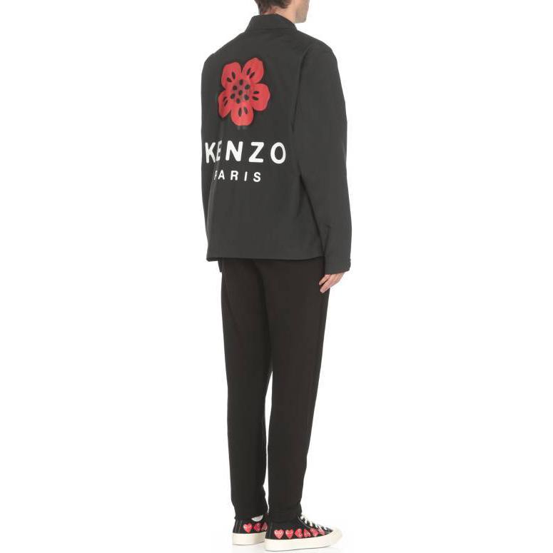 KENZO  Black Floral Patch Single-Breasted Long Sleeve Jacket FE65BL0619NT-99 圖 5