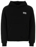 KENZO Black Hoodie Sweatshirt with Logo Print. FE55SW1824MG-99 KENZO Black Hoodie Sweatshirt with Logo Print. FE55SW1824MG-99