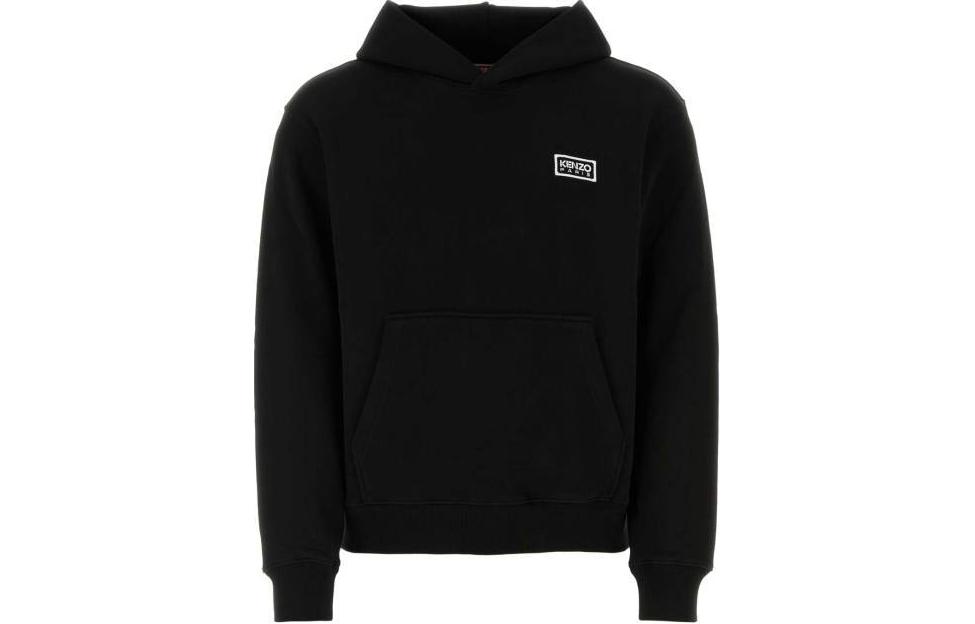 Order KENZO Hoodie Hitam dengan Cetakan Logo. FE55SW1824MG-99
