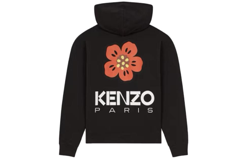 KENZO  Black Hoodie with Letter Print Design FD55SW4444ME99J 圖 3