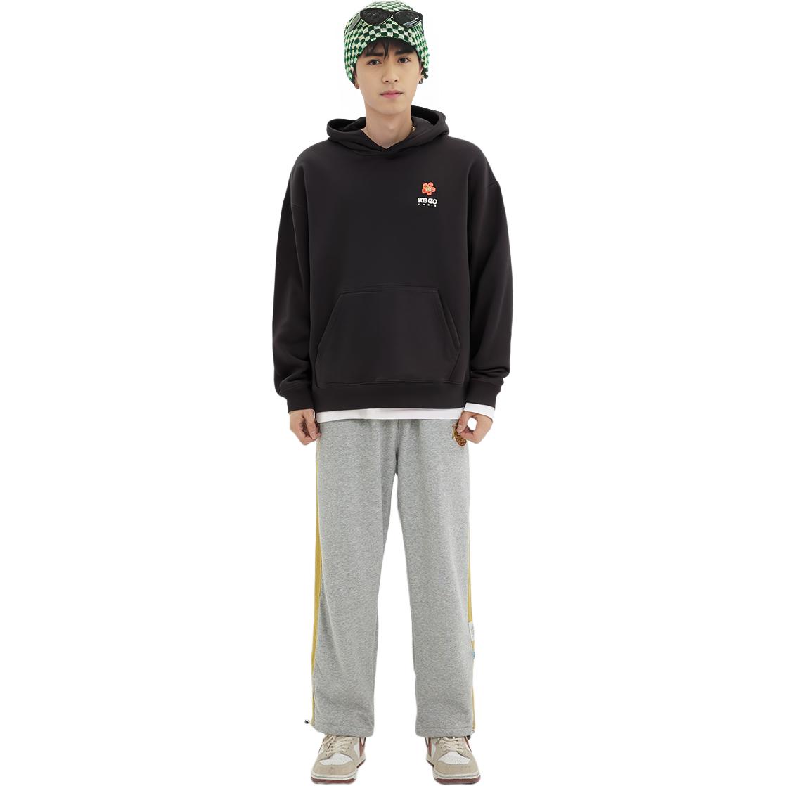 KENZO  Black Hoodie with Letter Print Design FD55SW4444ME99J 圖 4