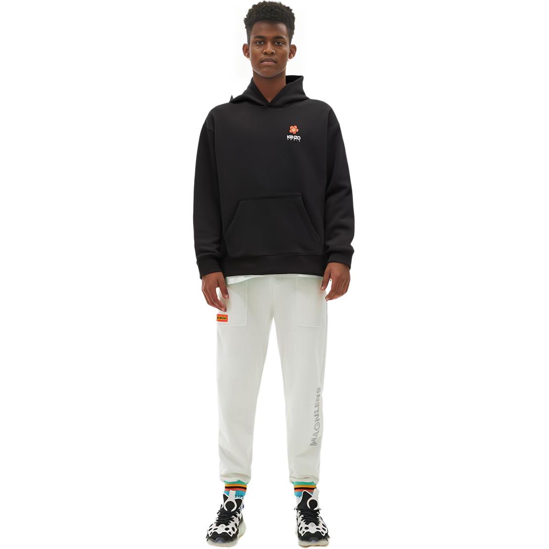 KENZO  Black Hoodie with Letter Print Design FD55SW4444ME99J 圖 5