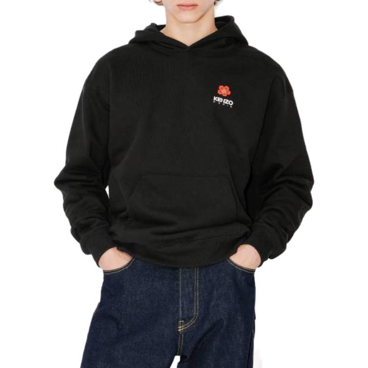 KENZO  Black Hoodie with Letter Print Design FD55SW4444ME99J 圖 9