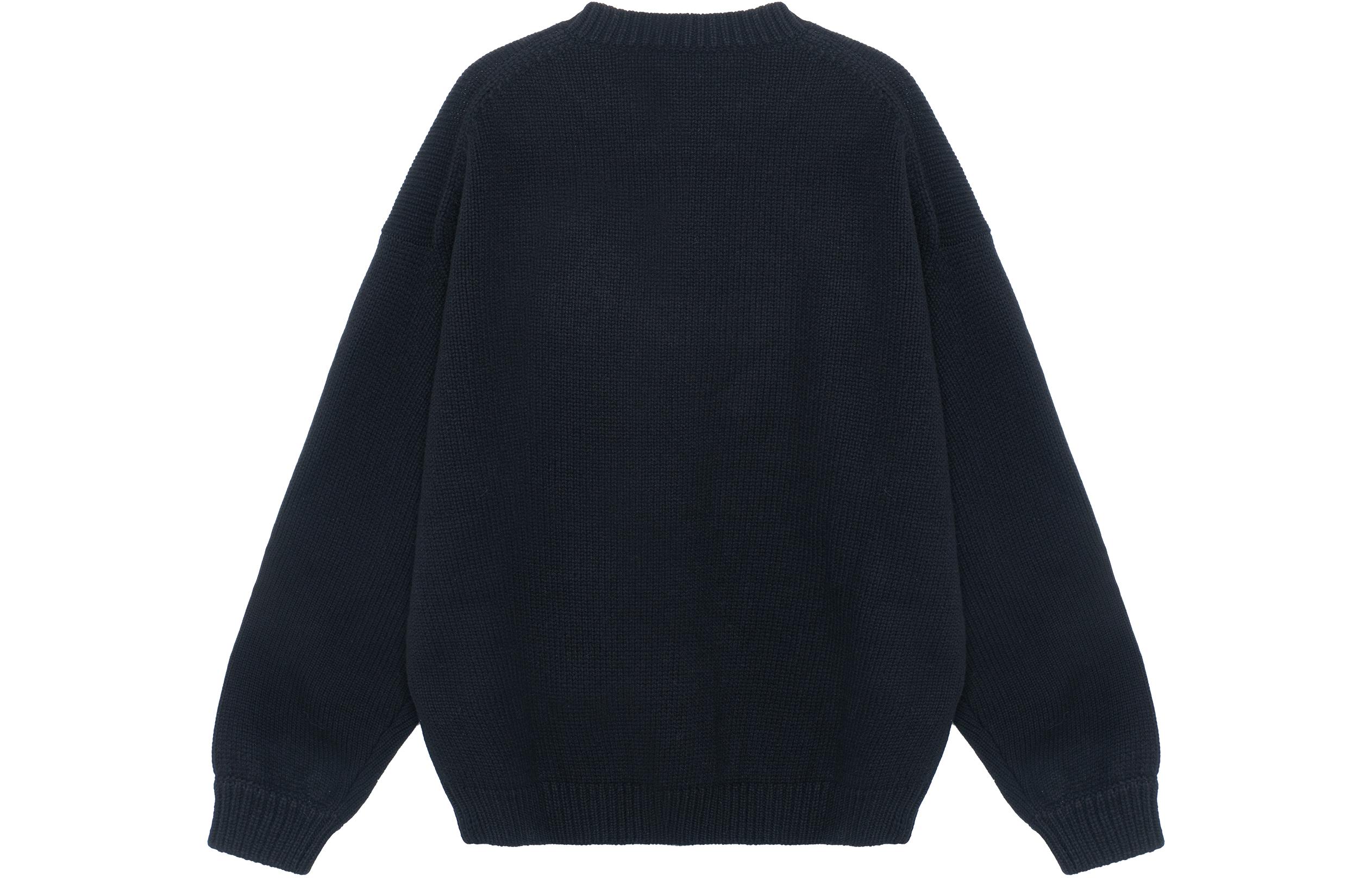 KENZO  Black Knit Sweater with Logo Print. FD65PU4263LA-99J 圖 3