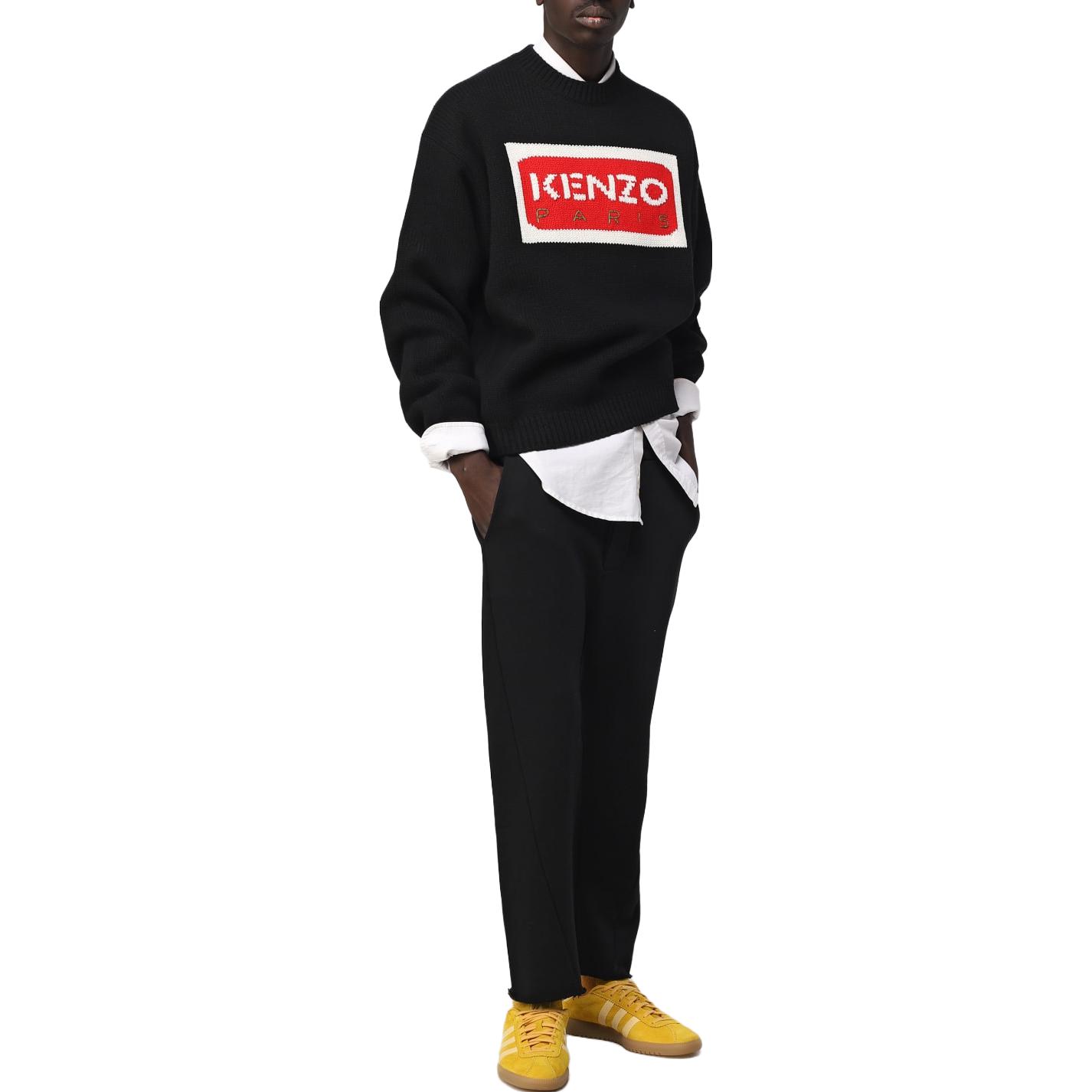 KENZO  Black Knit Sweater with Logo Print. FD65PU4263LA-99J 圖 7