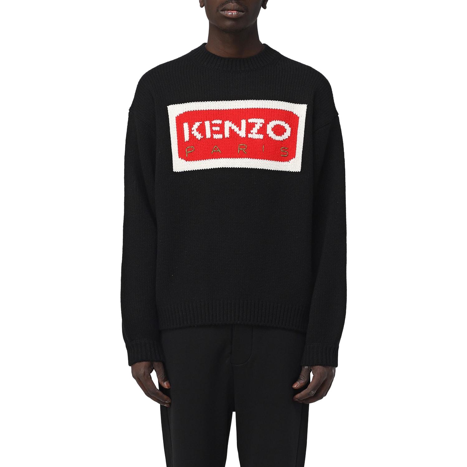 KENZO  Black Knit Sweater with Logo Print. FD65PU4263LA-99J 圖 8