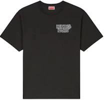 KENZO Black Letter Print Crewneck Loose Fit T-Shirt SS24. FE65TS2984SI-99J KENZO Black Letter Print Crewneck Loose Fit T-Shirt SS24. FE65TS2984SI-99J