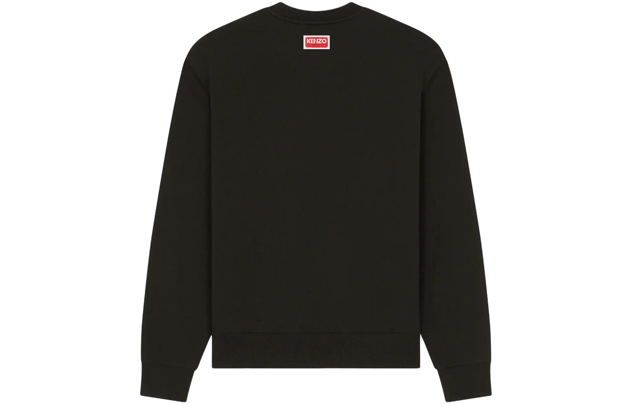 Lookbook KENZO 黑色標誌圖案長袖圓領衫 FE55SW1874MF-99