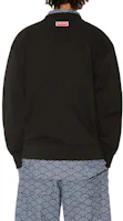 Purchase KENZO 黑色標誌圖案長袖圓領衫 FE55SW1874MF-99