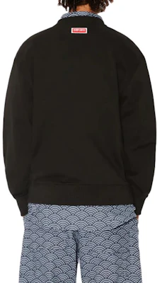 KENZO 黑色標誌圖案長袖圓領衫 FE55SW1874MF-99 Purchase KENZO 黑色標誌圖案長袖圓領衫 FE55SW1874MF-99