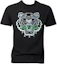 Buy 겐조 블랙 로고 레터 프린트 캐주얼 반팔 티셔츠 FD65TS0114SY-99J