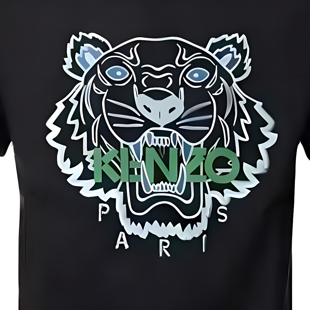 KENZO  Black Logo Letter Print Casual Short-Sleeve T-Shirt FD65TS0114SY-99J 圖 6