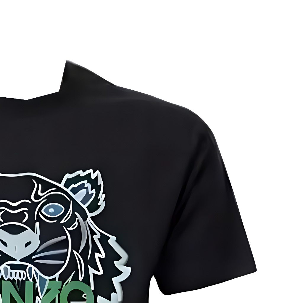 KENZO  Black Logo Letter Print Casual Short-Sleeve T-Shirt FD65TS0114SY-99J 圖 7