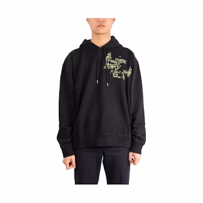 KENZO Black Logo Print Pullover Hoodie. 5SW5364MO-99