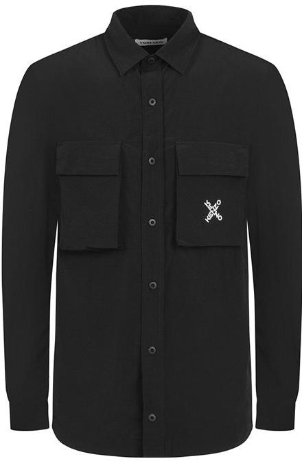 kenzo-black-long-sleeve-polo-shirt-with-logo-print-fa-65-ch-5209-co-99