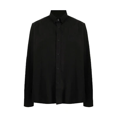 KENZO Black Long-Sleeve Shirt with Logo. FB65CH4001LH-99
