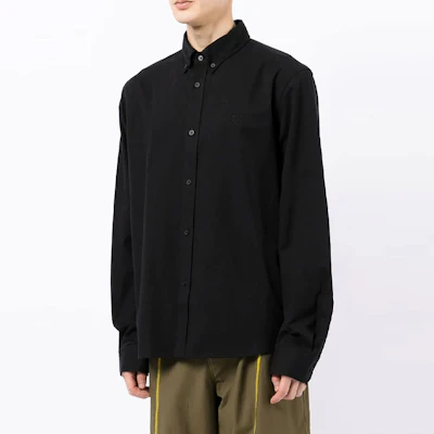 KENZO Kemeja Lengan Panjang Hitam dengan Logo. FB65CH4001LH-99 Shop KENZO Kemeja Lengan Panjang Hitam dengan Logo. FB65CH4001LH-99