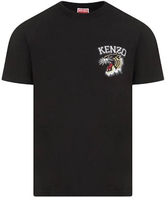 Camiseta Negra Kenzo Holgada Cuello Redondo con Bordado de Logo. FE55TS1864SG-99J Buy Camiseta Negra Kenzo Holgada Cuello Redondo con Bordado de Logo. FE55TS1864SG-99J