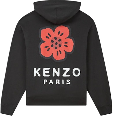 KENZO Black Oversized Pullover Hoodie FE65SW2274MT-99 Lookbook KENZO Black Oversized Pullover Hoodie FE65SW2274MT-99