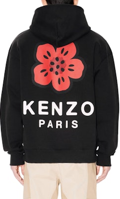 KENZO Black Oversized Pullover Hoodie FE65SW2274MT-99 Details for KENZO Black Oversized Pullover Hoodie FE65SW2274MT-99