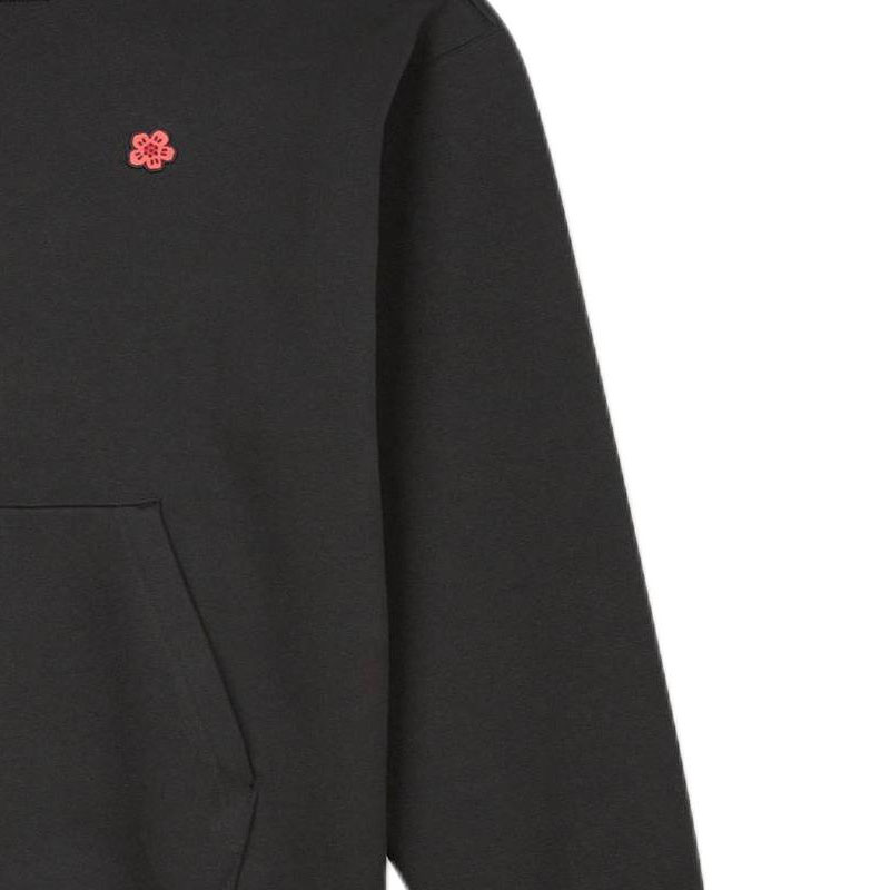 Sizing KENZO  Black Oversized Pullover Hoodie FE65SW2274MT-99