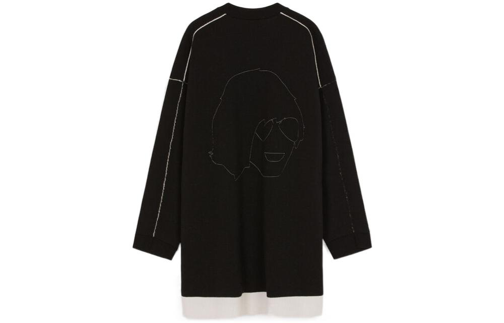 KENZO  Black Oversized Reversible Wool-Blend Sweater. FB65MPU063RN-99 圖 3