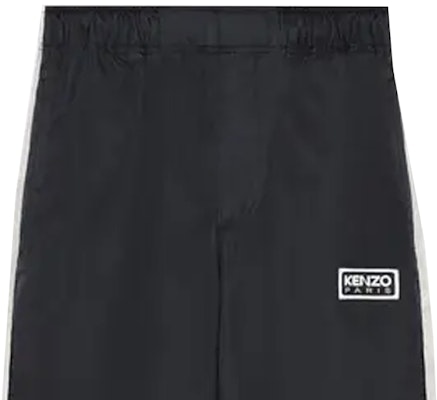 KENZO Black Relaxed Fit Logo Print Elastic Waist Pants FE55PA5049OA-99 Sizing KENZO Black Relaxed Fit Logo Print Elastic Waist Pants FE55PA5049OA-99