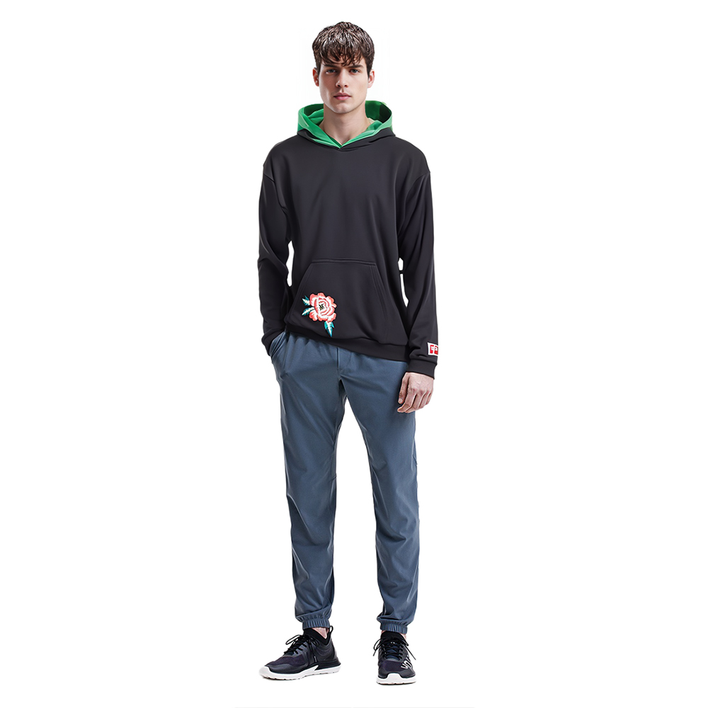 Purchase ケンゾー ブラック リバーシブル 刺繍 フローラル プルオーバー スウェットシャツ FC65SW4324MF-99