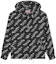 Buy KENZO Black Short Logo Print Hooded Jacket. FE55BL1639NU-99