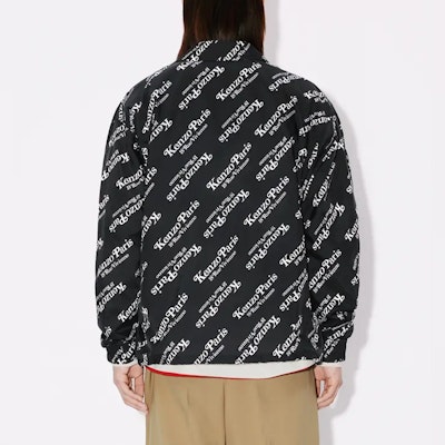 KENZO Black Short Logo Print Hooded Jacket. FE55BL1639NU-99 Purchase KENZO Black Short Logo Print Hooded Jacket. FE55BL1639NU-99