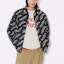 Details for KENZO Black Short Logo Print Hooded Jacket. FE55BL1639NU-99