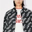 Sizing KENZO Black Short Logo Print Hooded Jacket. FE55BL1639NU-99