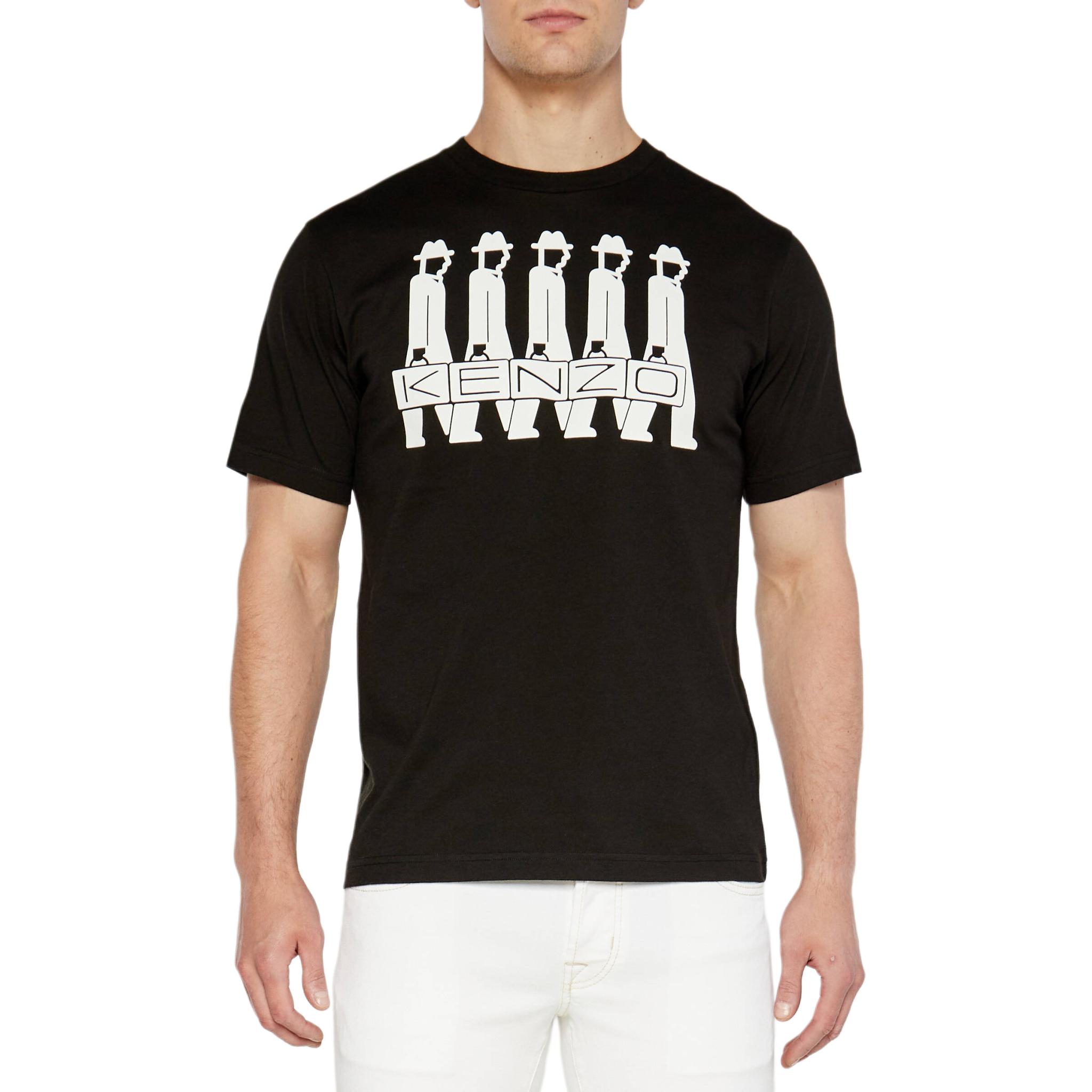 KENZO  Black Slim Fit Graphic Crewneck T-Shirt. FE65TS2894SG-99 圖 2