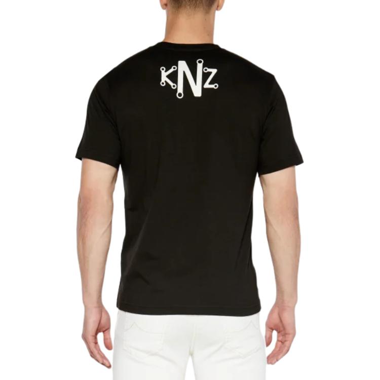 KENZO  Black Slim Fit Graphic Crewneck T-Shirt. FE65TS2894SG-99 圖 3