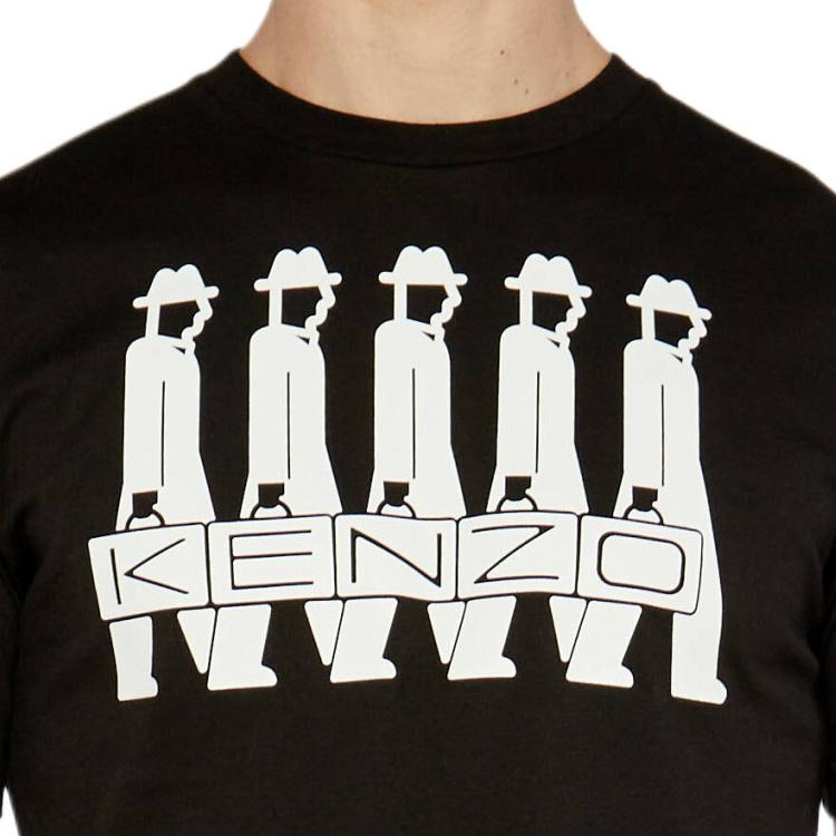 KENZO  Black Slim Fit Graphic Crewneck T-Shirt. FE65TS2894SG-99 圖 7