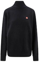 KENZO Black Solid Color Turtleneck Pullover Sweater FD65PU4283LC99J KENZO Black Solid Color Turtleneck Pullover Sweater FD65PU4283LC99J