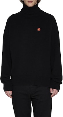 KENZO Suéter Negro de Cuello Alto Unicolor FD65PU4283LC99J Shop KENZO Suéter Negro de Cuello Alto Unicolor FD65PU4283LC99J